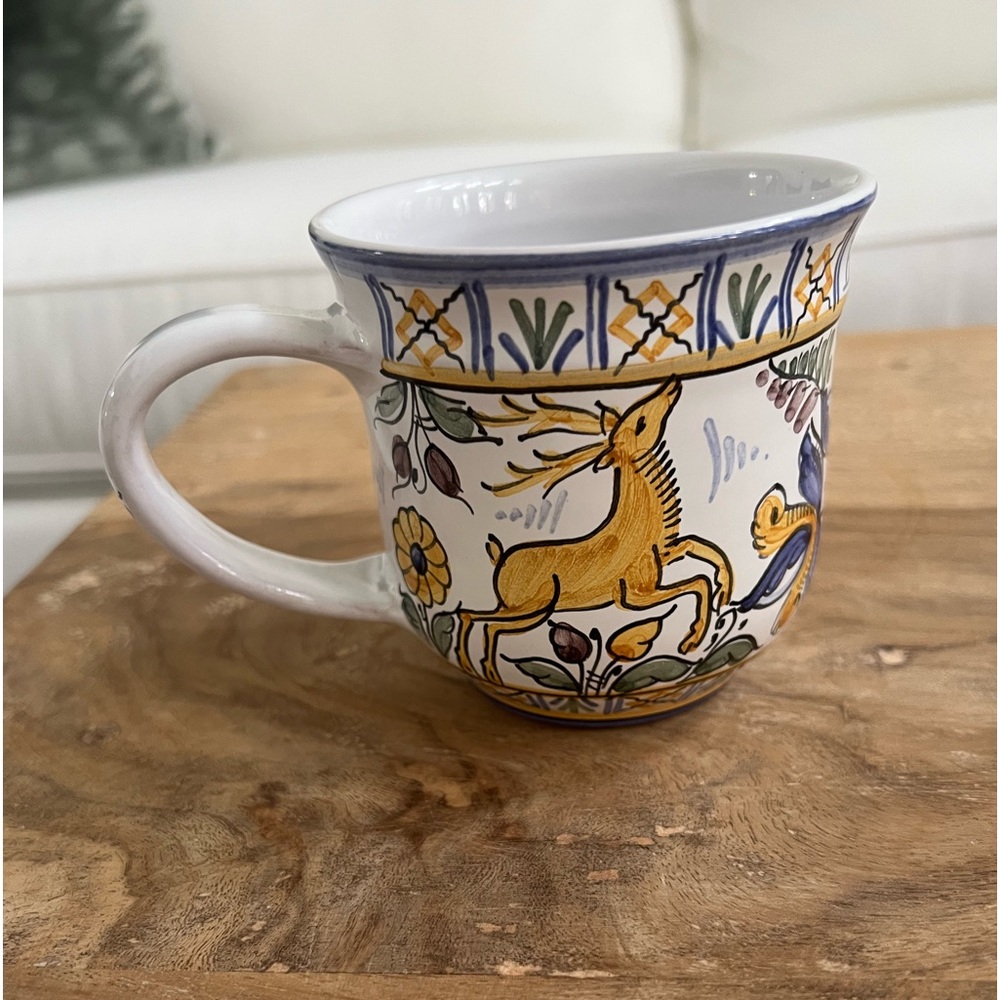 vintage handpainted mug